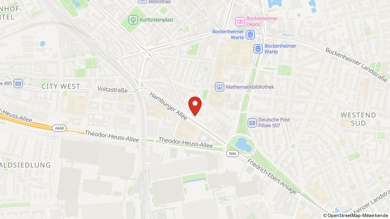Map showing the locations of this offer