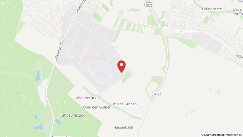 Map showing the locations of this offer