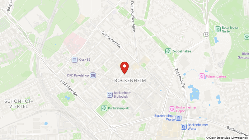 Map showing the locations of this offer