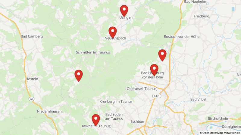 Map showing the locations of this offer