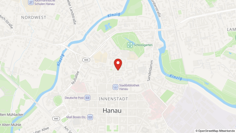 Map showing the locations of this offer