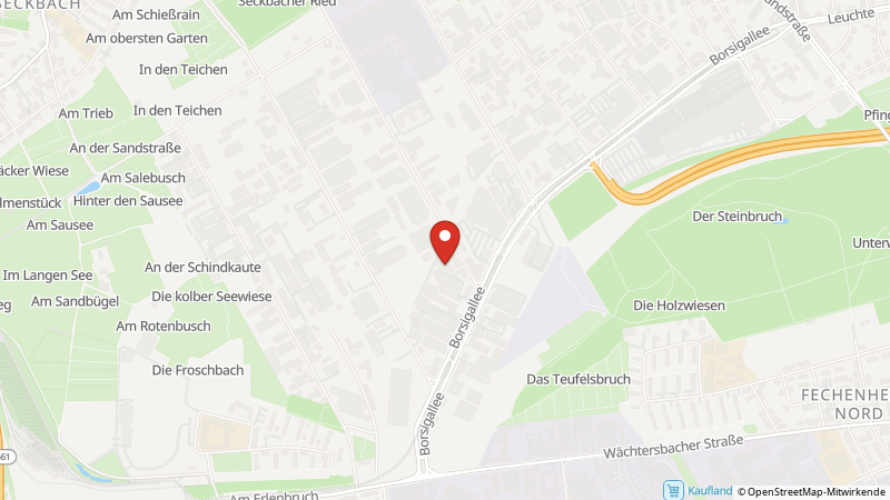 Map showing the locations of this offer