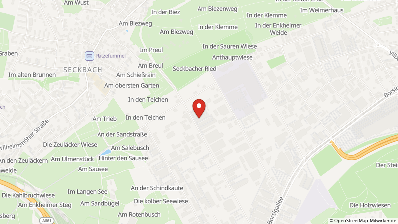 Map showing the locations of this offer