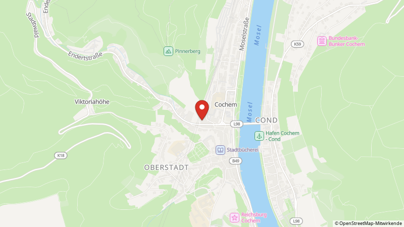 Map showing the locations of this offer