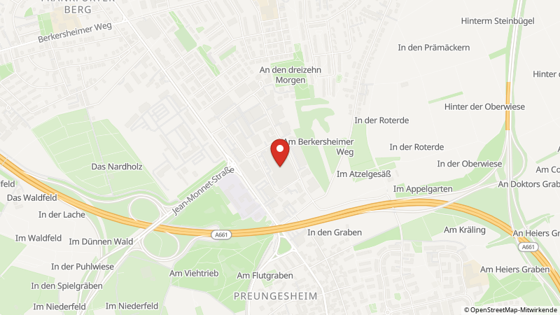 Map showing the locations of this offer