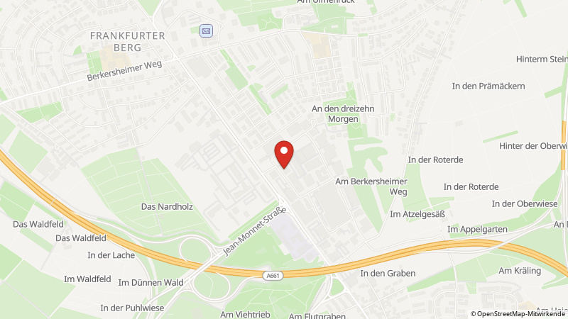 Map showing the locations of this offer