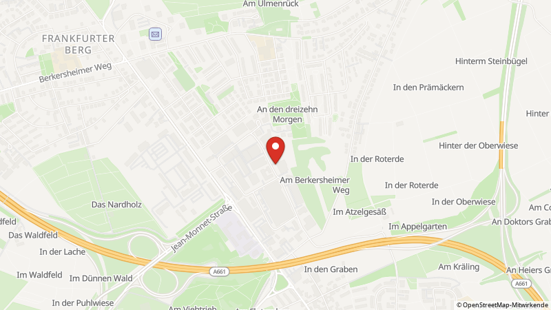 Map showing the locations of this offer