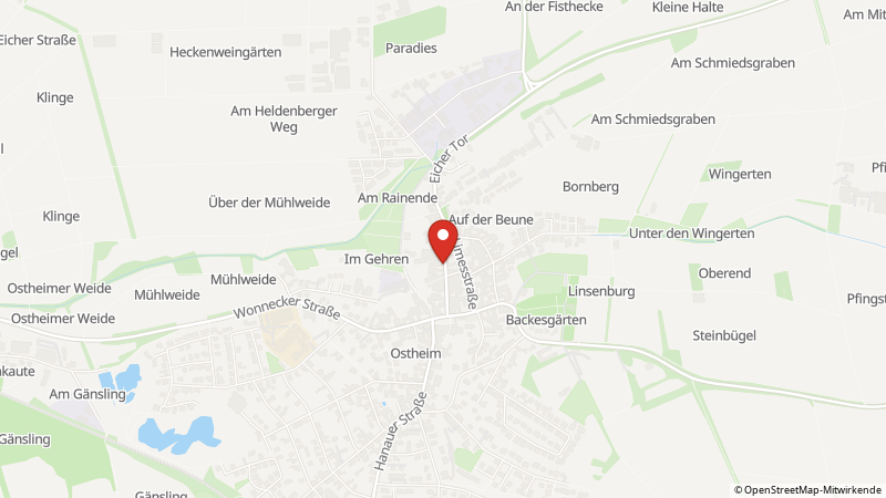 Map showing the locations of this offer