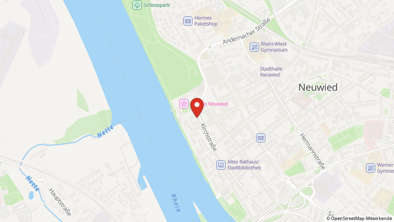 Map showing the locations of this offer