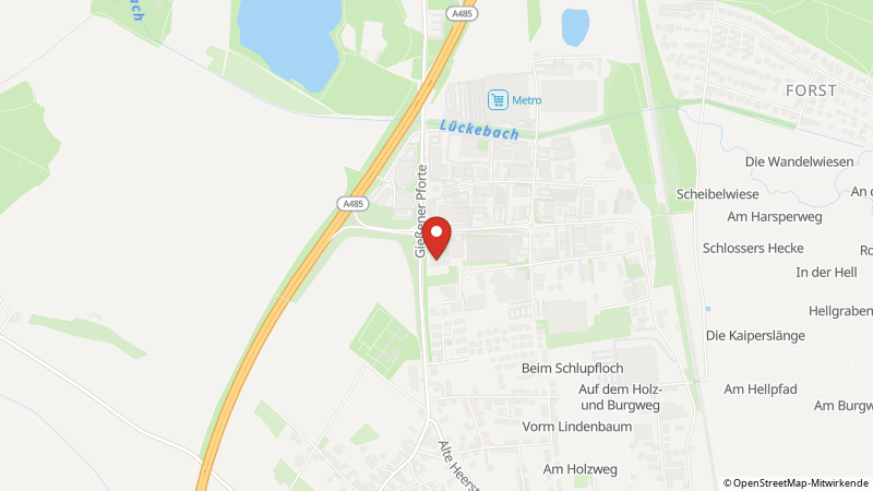 Map showing the locations of this offer