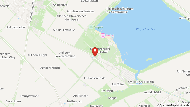 Karte mit den Standorten des Angebots