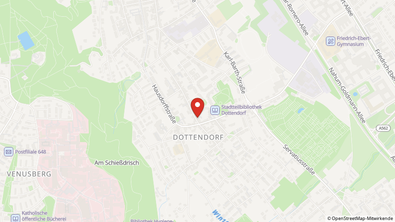 Karte mit den Standorten des Angebots