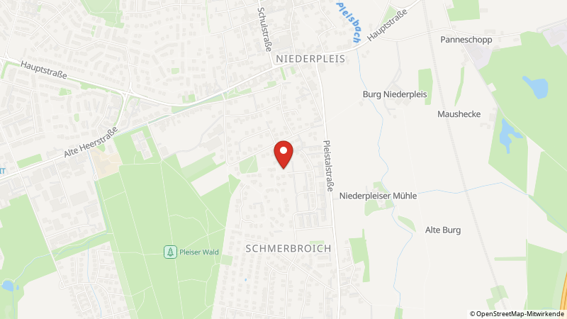 Map showing the locations of this offer