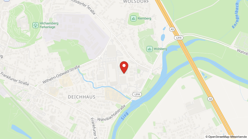 Map showing the locations of this offer