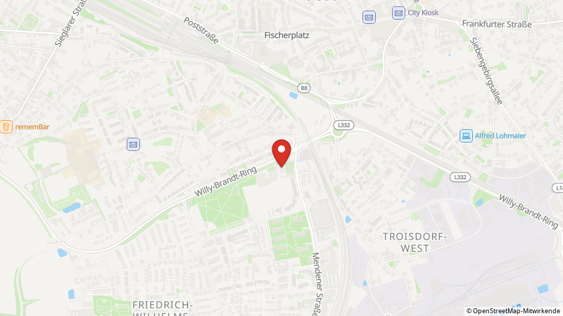 Map showing the locations of this offer