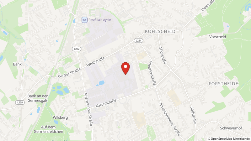 Map showing the locations of this offer