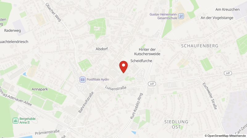 Map showing the locations of this offer