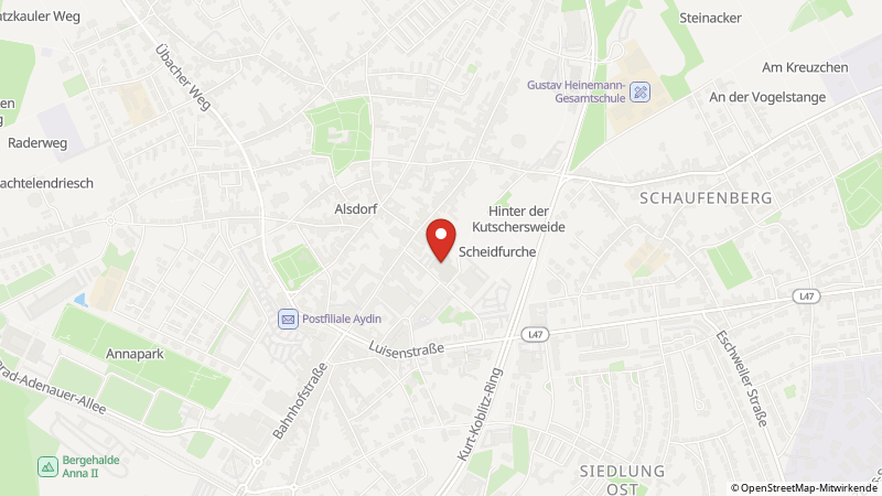 Map showing the locations of this offer