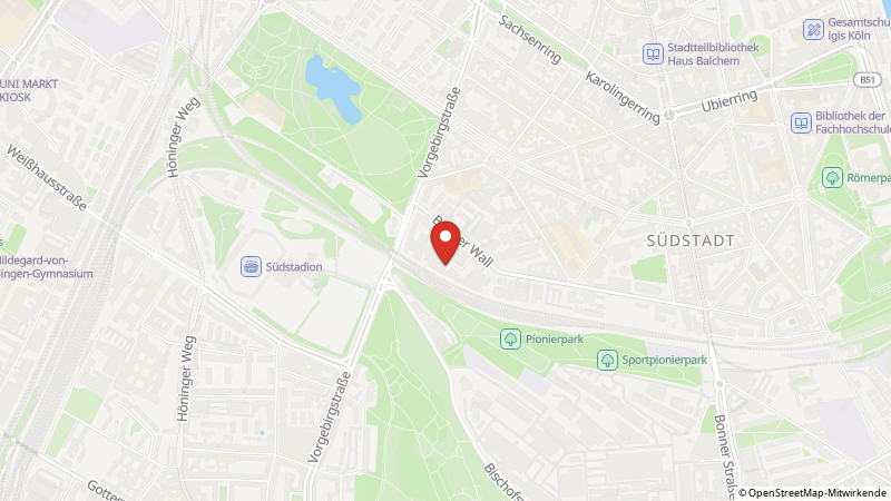 Map showing the locations of this offer