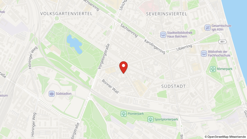 Map showing the locations of this offer