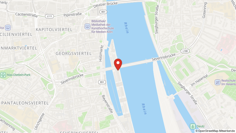 Map showing the locations of this offer