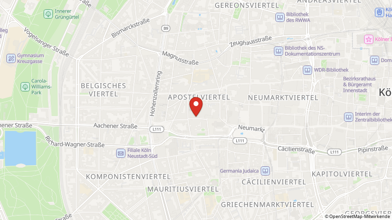 Map showing the locations of this offer