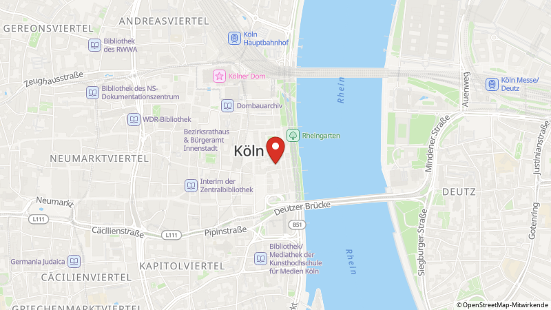 Karte mit den Standorten des Angebots