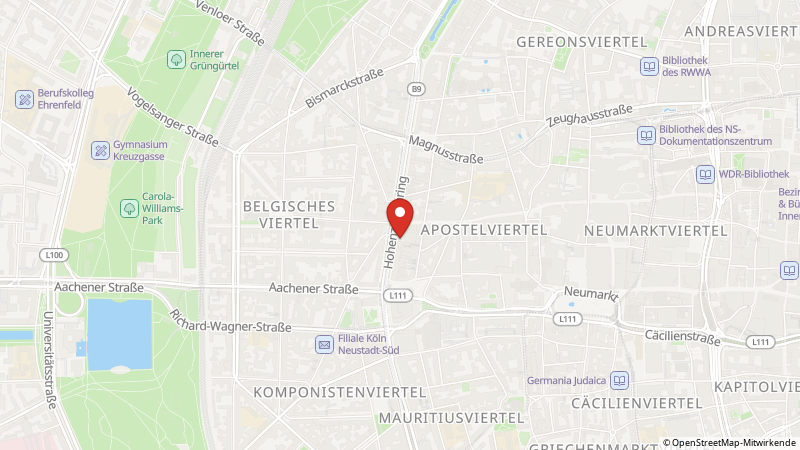 Map showing the locations of this offer