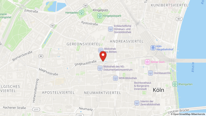 Karte mit den Standorten des Angebots