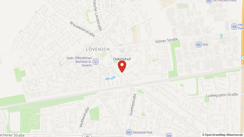Map showing the locations of this offer