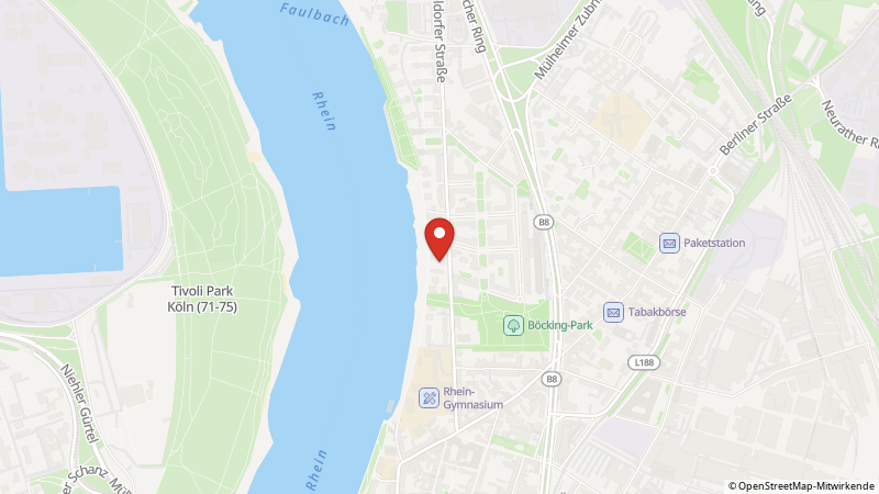 Karte mit den Standorten des Angebots