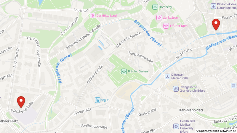 Map showing the locations of this offer