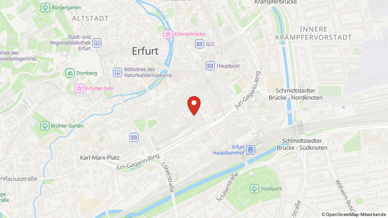 Map showing the locations of this offer