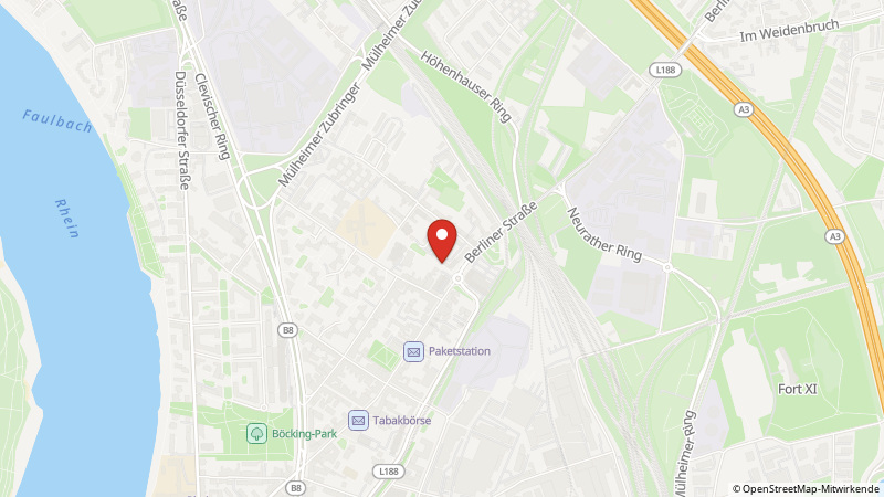 Map showing the locations of this offer