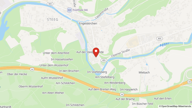 Map showing the locations of this offer