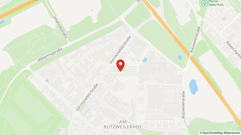 Karte mit den Standorten des Angebots
