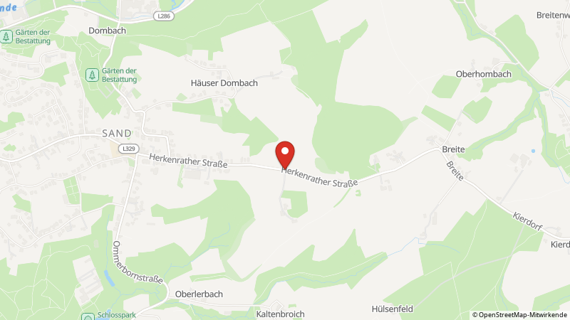 Map showing the locations of this offer