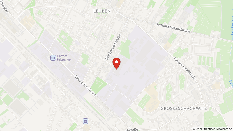 Karte mit den Standorten des Angebots