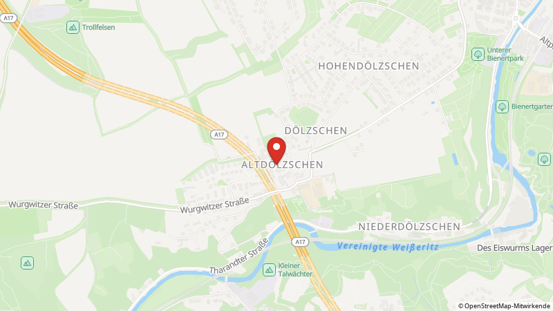 Map showing the locations of this offer