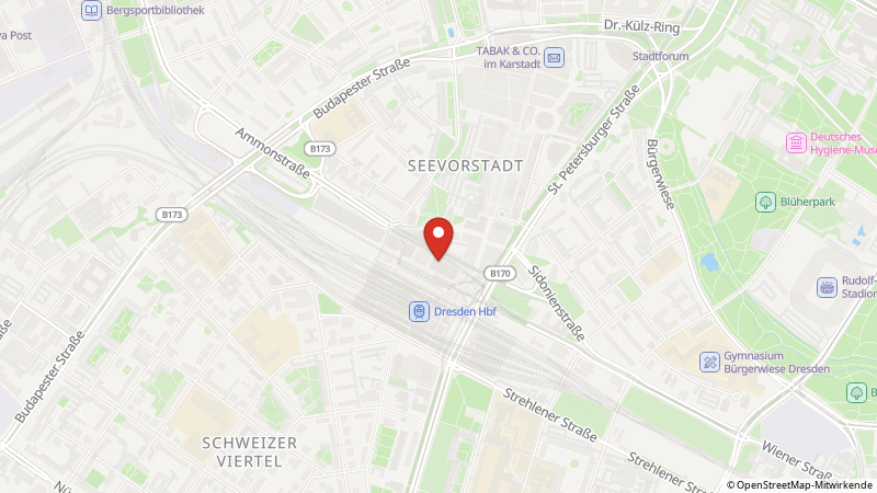 Map showing the locations of this offer