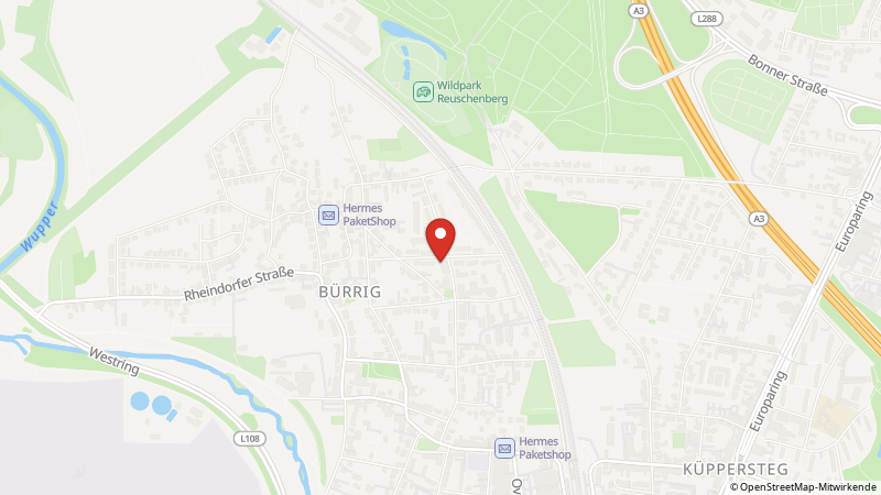 Map showing the locations of this offer