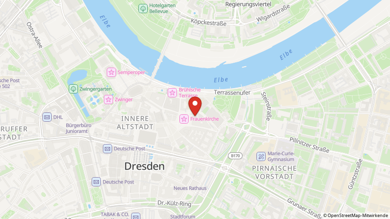 Map showing the locations of this offer
