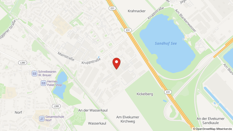 Map showing the locations of this offer