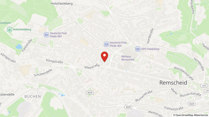 Map showing the locations of this offer