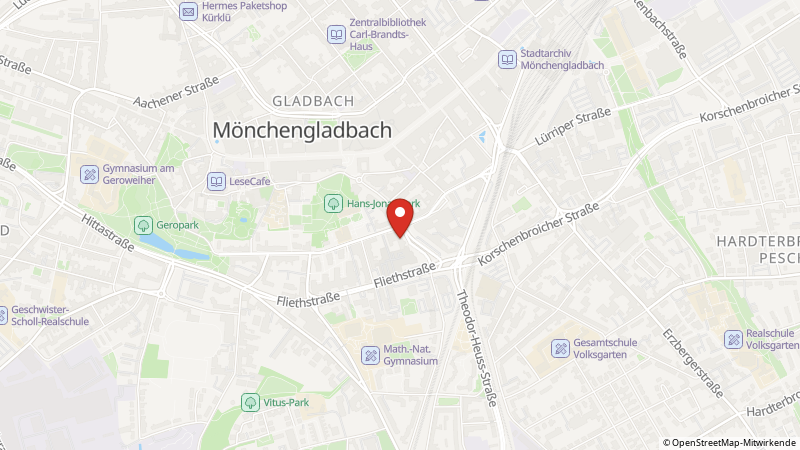 Map showing the locations of this offer