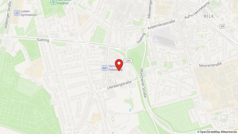 Map showing the locations of this offer
