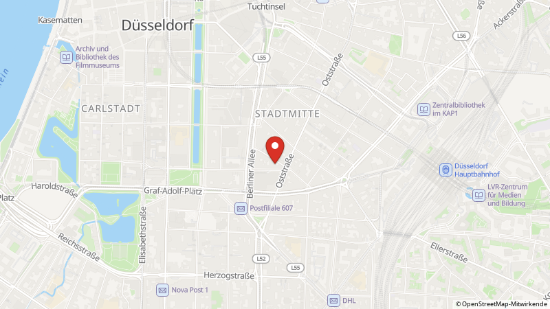 Map showing the locations of this offer