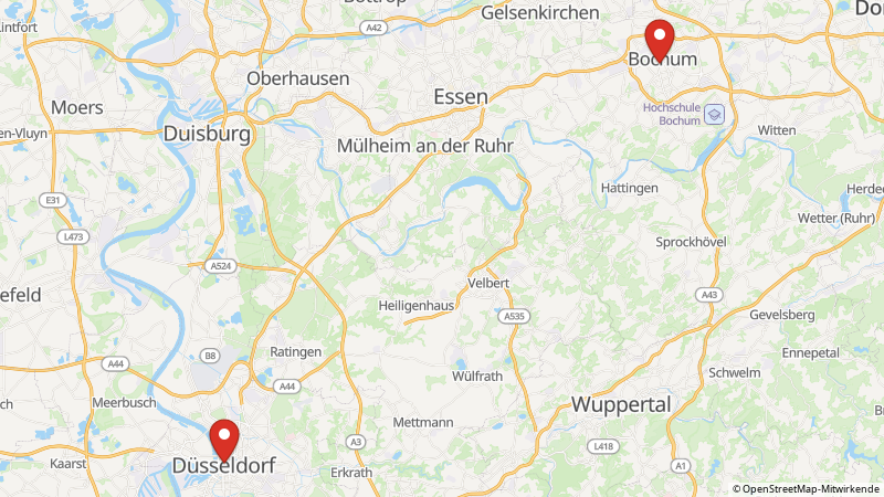 Map showing the locations of this offer