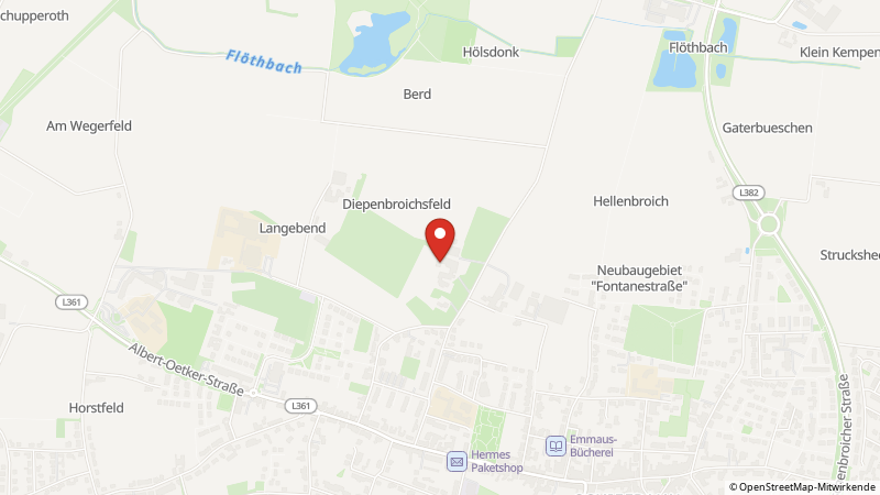 Map showing the locations of this offer