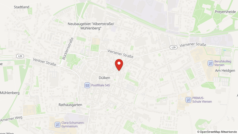 Map showing the locations of this offer